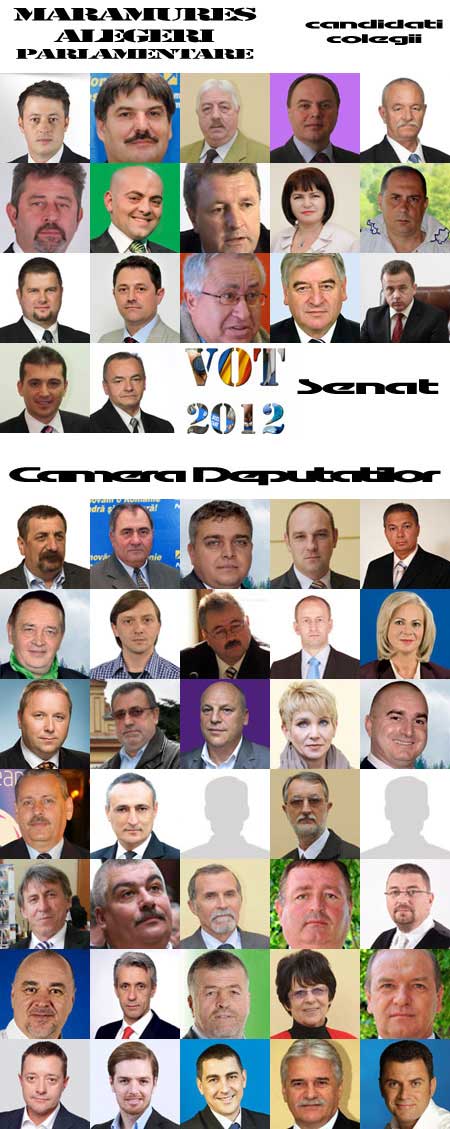 Foto: Lista candidati din Maramures pentru Parlament - alegeri 9 decembrie